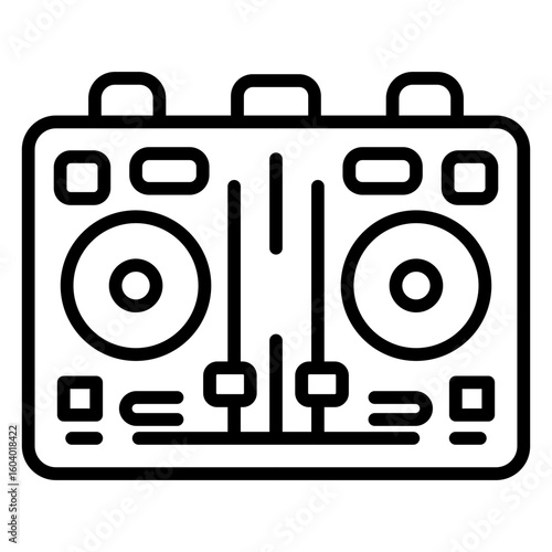 DJ Decks icon vector image. Can be used for Instrument.