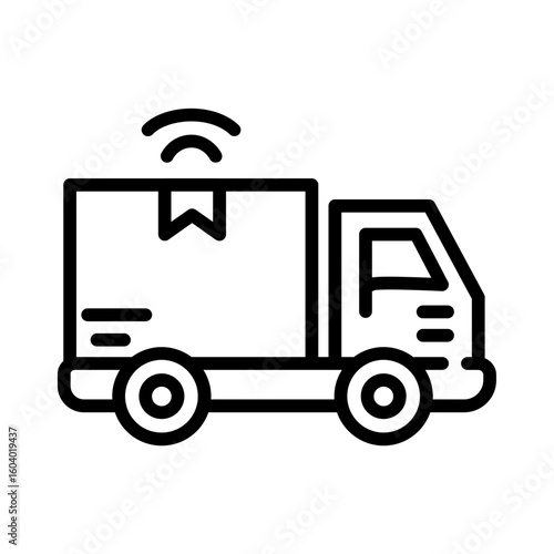 Truck icon vector image. Can be used for Manufacturing.