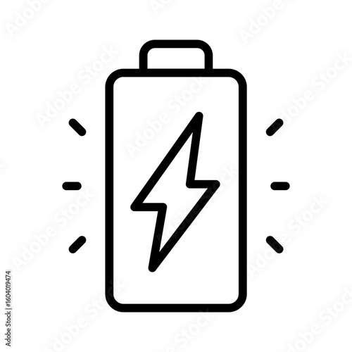 Charge Battery icon vector image. Can be used for Battery and Power.