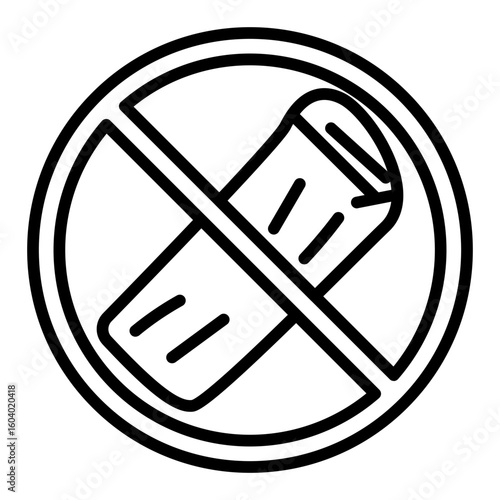 No Leather icon vector image. Can be used for Shoemaker.