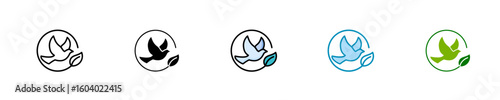 Bird  Icon Set Multiple Style Collection
