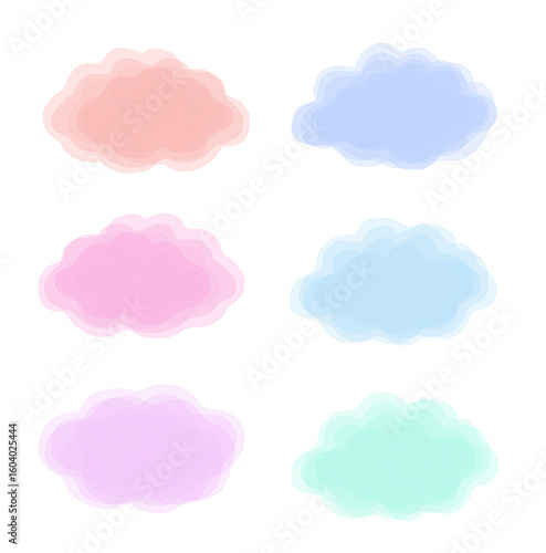 심플한 컬러 구름