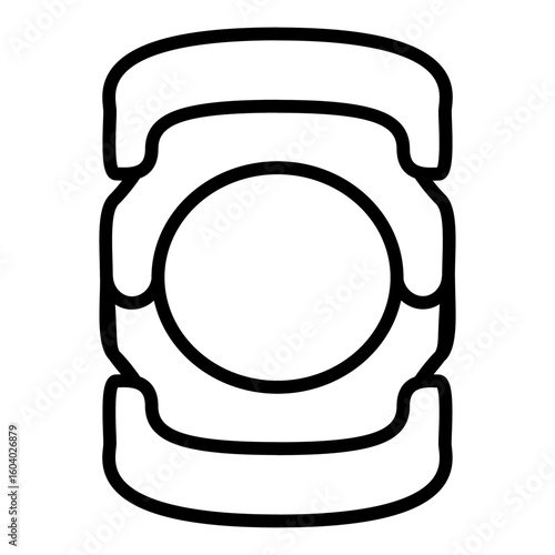 Knee Pad icon vector image. Can be used for Volleyball.