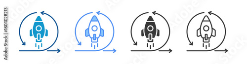 Agile Icon Set Multiple Style Collection