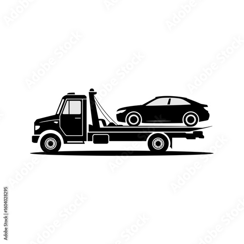 Vehicle Recovery in Urban Environment - Illustration of Transport Scene