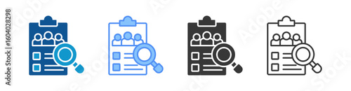 Survey Icon Set Multiple Style Collection
