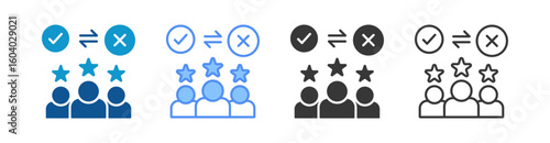 Expectation Icon Set Multiple Style Collection