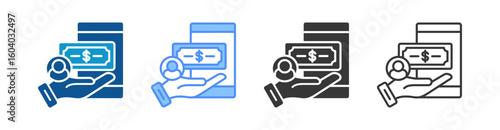 Lender Icon Set Multiple Style Collection
