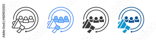 Customer Icon Set Multiple Style Collection