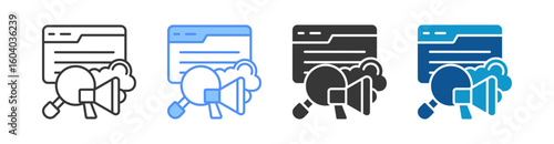 Sem Icon Set Multiple Style Collection