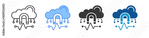 Inbound Marketing Icon Set Multiple Style Collection