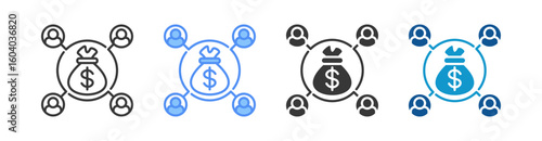 Commission Icon Set Multiple Style Collection