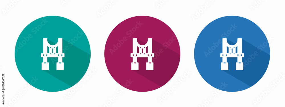 Icon for bridge vector illustration in flat. Icon for bridge vector illustration in flat.
