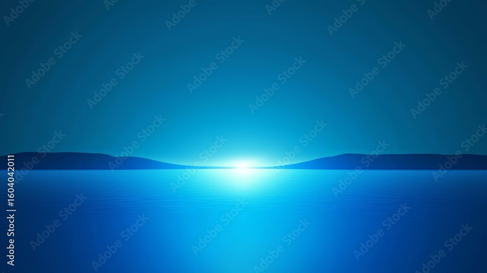 Fototapeta premium Stunning 3D Render of an Abstract Seascape