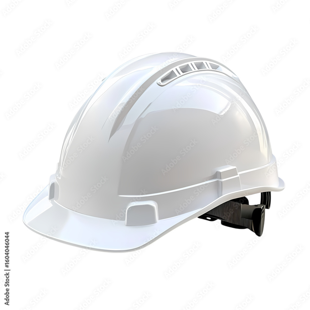 Fototapeta premium Construction action hard hat isolated on transparent background
