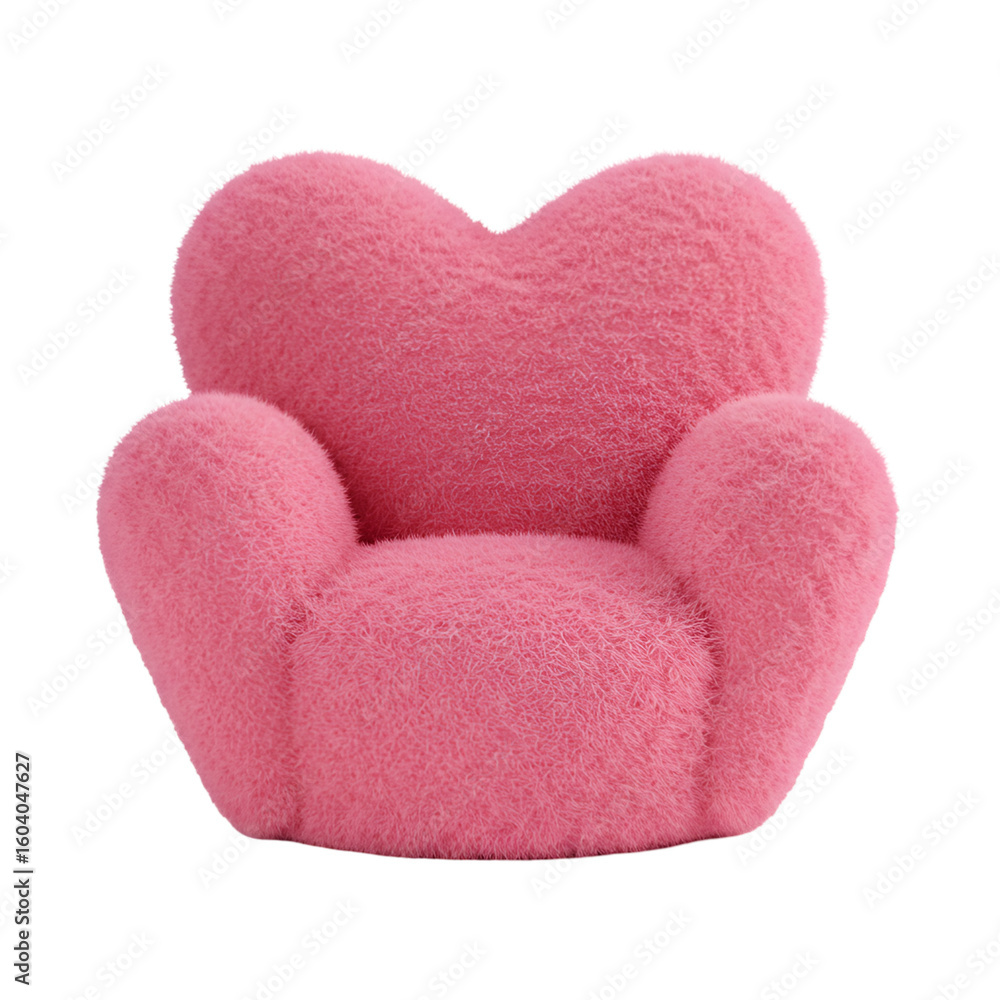 Fototapeta premium Pink heart shaped pillow cushion for romantic bedroom home decoration