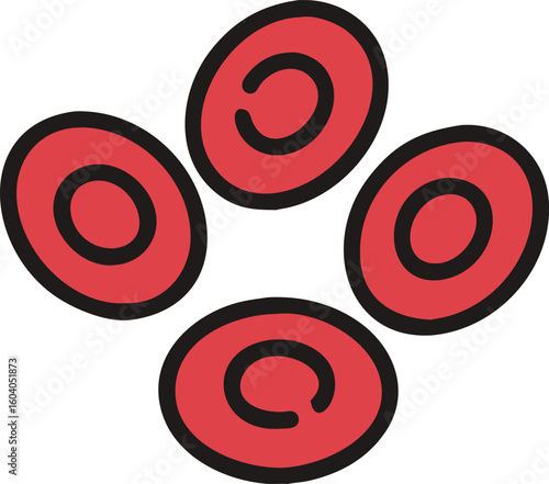 Red Blood Cells Medical Illustration health