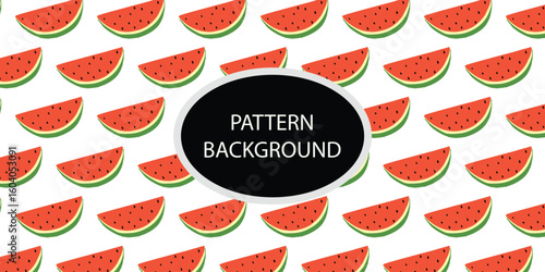 watermelon, variant fruit pattern background design. Pattern of illustration fruits background design. Cute background with hand drawn vegetables. Modern print for fabric, textile, card, wallpaper.