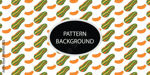 watermelon, variant fruit pattern background design. Pattern of illustration fruits background design. Cute background with hand drawn vegetables. Modern print for fabric, textile, card, wallpaper.