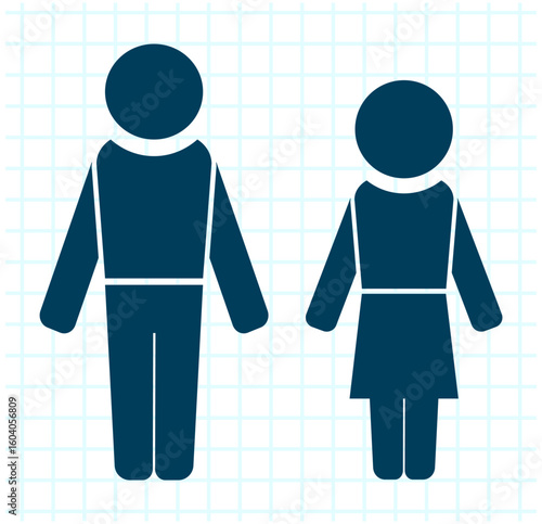 Vector illustration on a checkered background