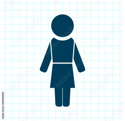 Vector illustration on a checkered background