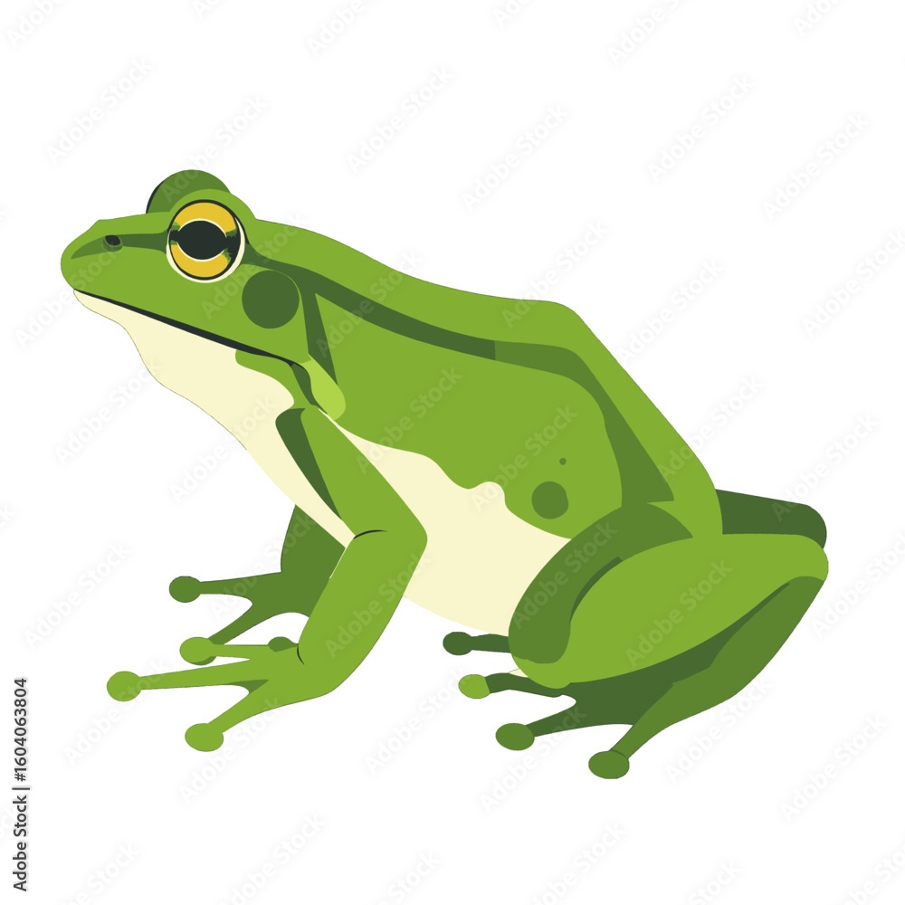 Fototapeta premium Green Frog Illustration