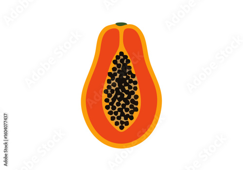 orange fruit on white background