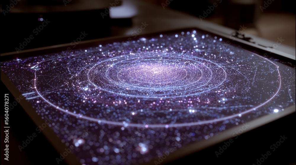 Fototapeta premium Digital galaxy display graphic