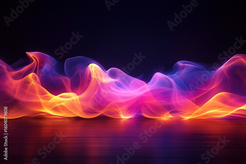 Abstract colorful flames


