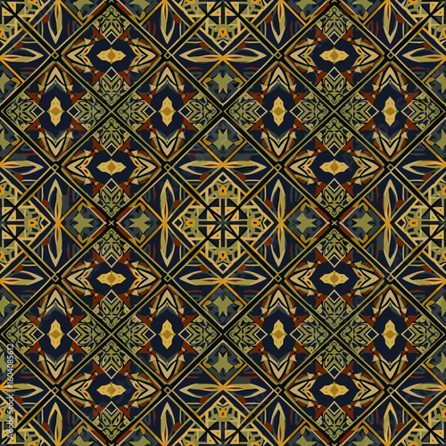Seamless background with traditional Japanese pattern in Tatewaku style  