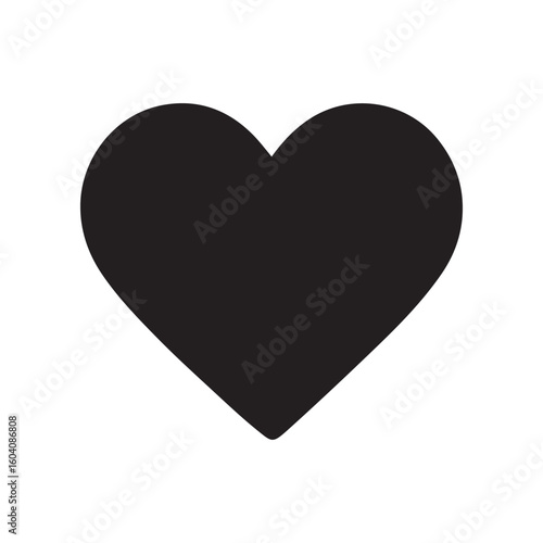 Heart icon on white background vector illustration