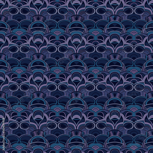 Uroko style seamless background with traditional Japanese pattern  