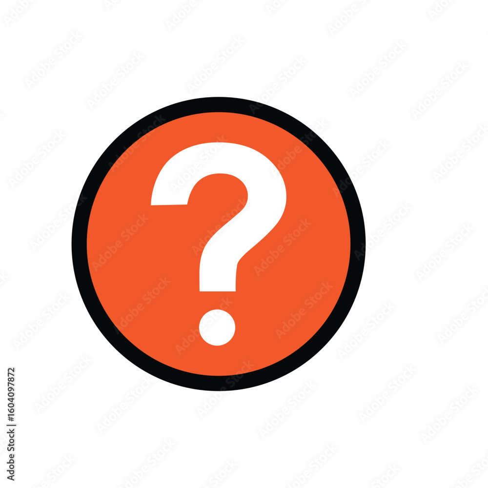 Question mark icon vector logo design illustration Question mark icon vector logo design illustration