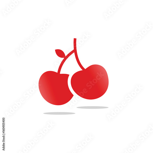 Cherry icon. Cherry sign. Cherry red symbol vector pictogram flat sign design. UX UI icon