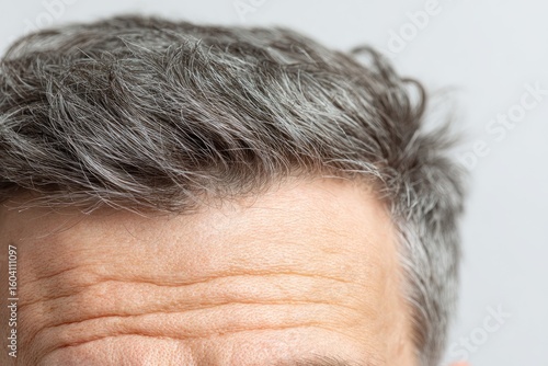 Gray Hair Close Up Detail