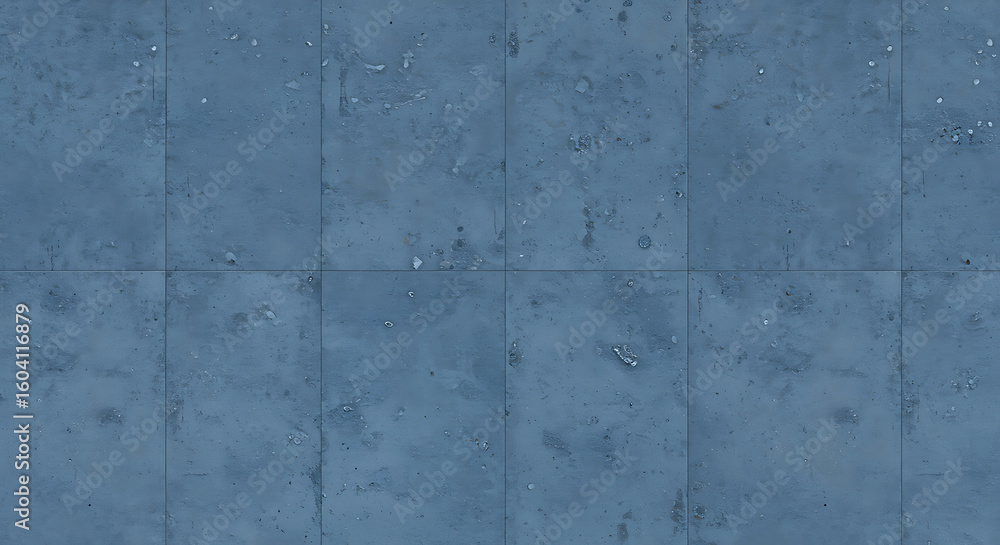 Fototapeta premium Trendy blue concrete tile background offers stylish industrial texture and modern urban aesthetic