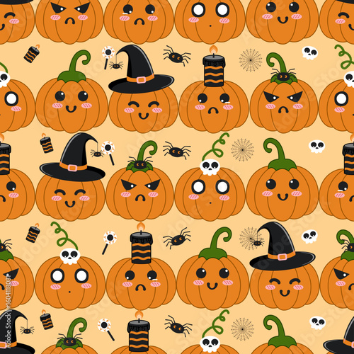 Halloween Festival,Seamless Background
