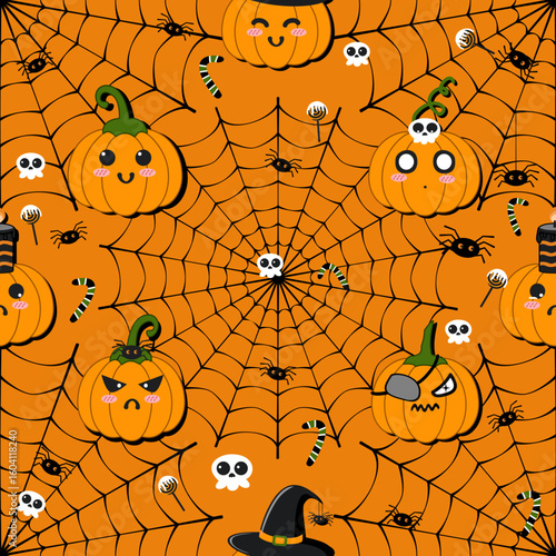 Halloween Festival,Seamless Background