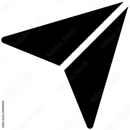 paper plane icon for user interface, user experience, website, application, printing, document, poster design, etc