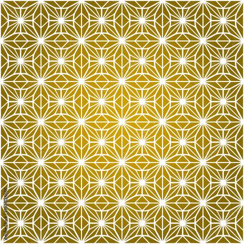 Ornement décoratif Motif abstrait Moucharabieh Réseau de style arabe oriental géométrique Couleur Or