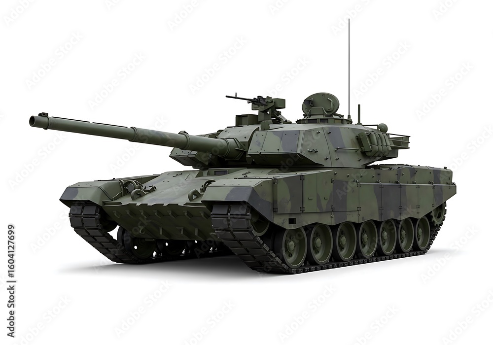 Military T-90 Tank 3D Model. Armored Combat Vehicle with Turret Military T-90 Tank 3D Model. Armored Combat Vehicle with Turret