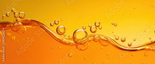 Wallpaper Mural The vibrant bubbles creating a wave in a refreshing orange drink. Torontodigital.ca