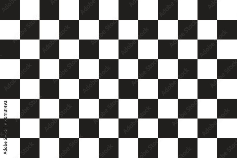 Fototapeta premium Checkered flag. Finish flag for racing events. Vector illustration.