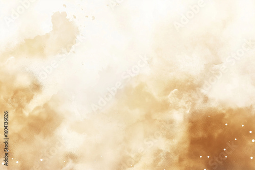 Brown ash golden yellow beige cream champagne vanilla sepia white abstract background. Color gradient. Light pastel dusty pale soft shade. Luxury vintage elegant. Glitter shimmer 