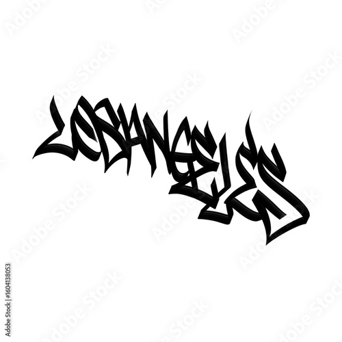 Los Angeles - Handmade writing