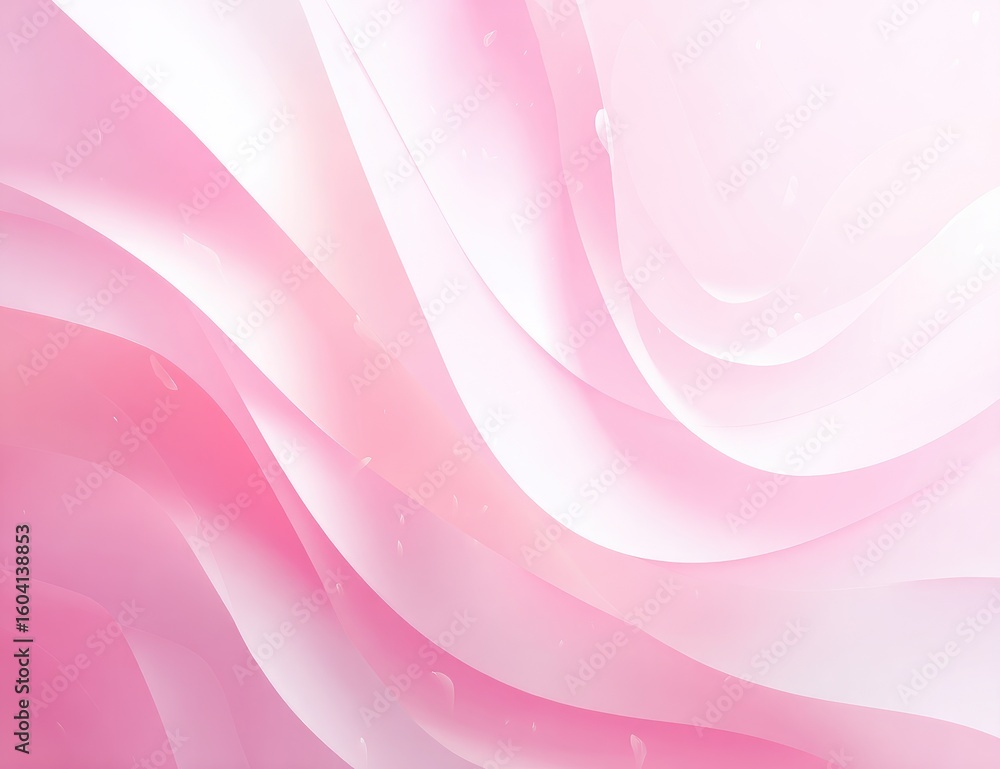 Obraz premium Abstract, soft pink wavy layers