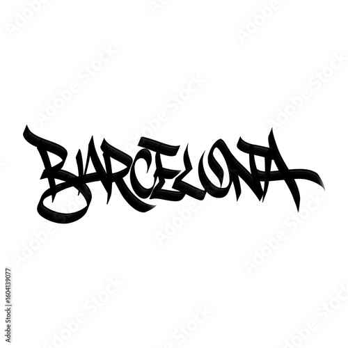 Barcelona  - Handmade writing