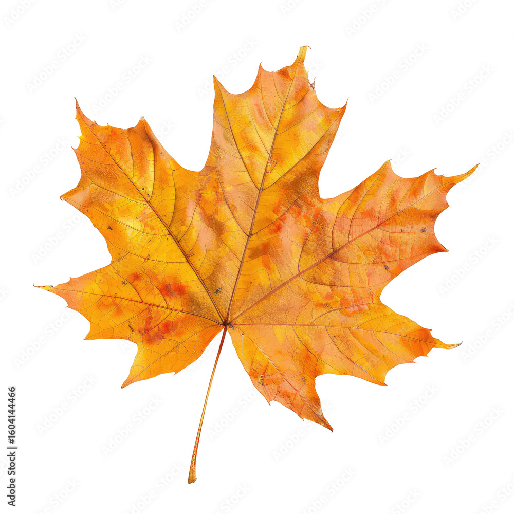 Obraz premium Vibrant autumn maple leaf