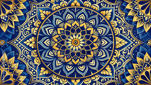 thai art pattern on the wall