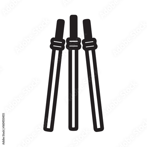 Cricket Stumps Vector Icon